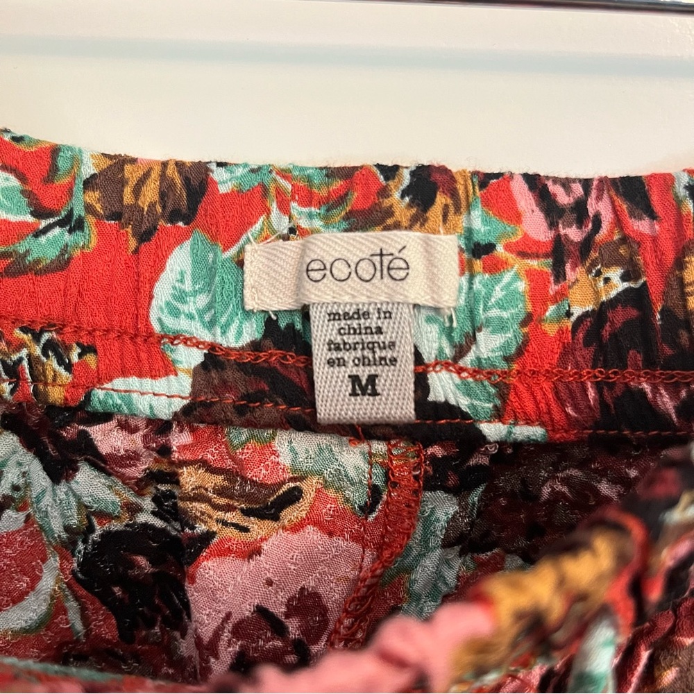 ecoté Patterned Flowy Shorts - Picture 3 of 3